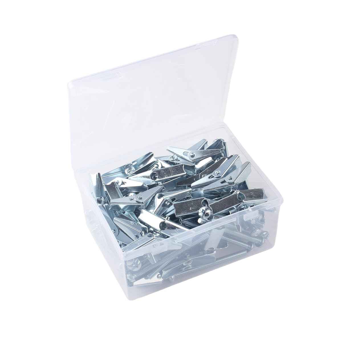1/4X3-Inch Toggle Bolt and Wing Nut for Hanging Heavy Items on Drywall (60 Pack)