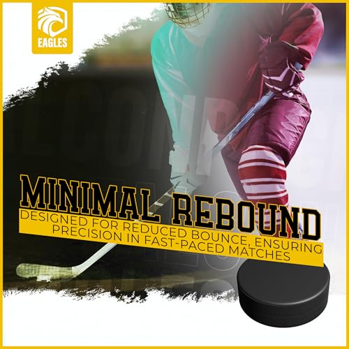 Ice Hockey Pucks - High Grade 3 Pack for Training & Practice