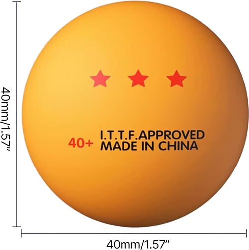 LIANXUE 10 Pcs 3-Star Table Tennis Balls - Competition Grade for Indoor/Outdoor Play