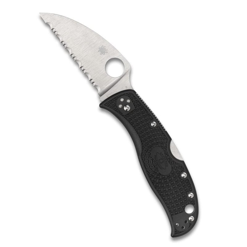 Spyderco RockJumper Wharncliffe Folding Pocket Knife with 3" VG-10 Steel Blade and FRN Handle - EDC Knife for Men and Women, Perfect for Hunting, Tactical, Camping, Survival - SpyderEdge - C254SBK