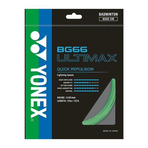 YONEX BG 66 Ultimax Badminton String-Pastel Green