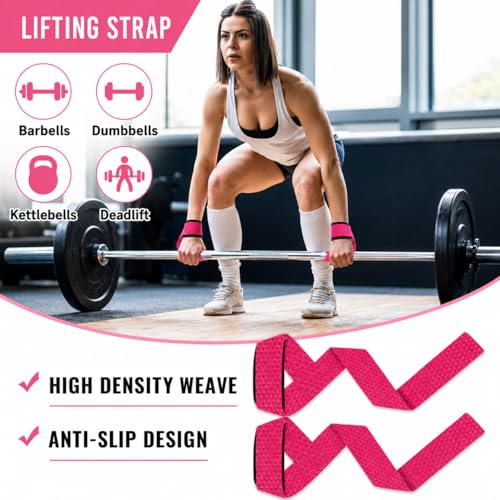 Barbell Pad Set with Resistance Bands & Ankle Straps for Weightlifting