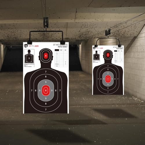 10 Pack Silhouette Paper Targets - 23x35 Inch for Shooting