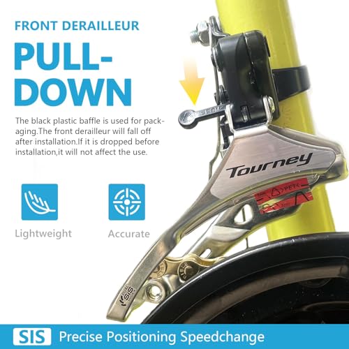 RainFlowwer Down Swing Front Bike Derailleur 3x6/7 Speed 31.8mm Clamp