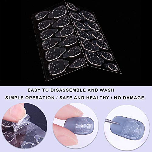840PCS Double Sided Nail Adhesive Tabs - 35 Sheets