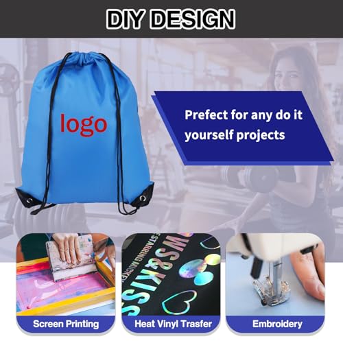 Drawstring Gym Bag - Versatile Sports & Travel Backpack - Multicolor