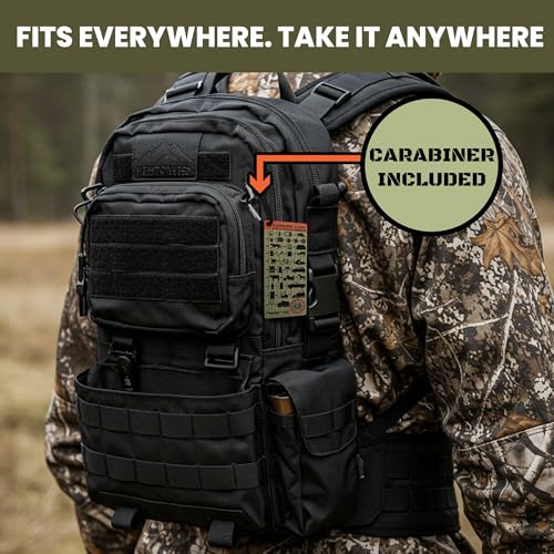 MOA Ranging Card for Shooting - Waterproof & Lightweight