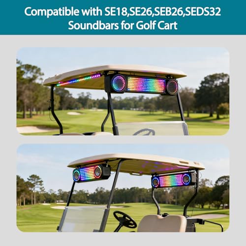 ZGTools Golf Cart Soundbar Mount T-Bracket for SE18, SE26, SEDS32