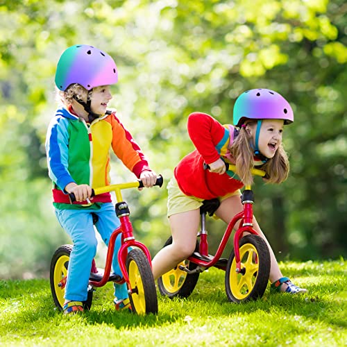 Kids Bike Helmet - Multi-Sport Protection for Ages 2-14 - Purple, Pink, Green