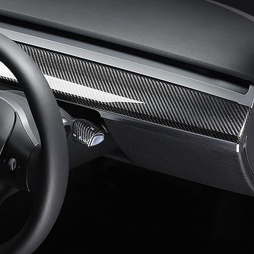Tesla Model 3/Y Dashboard Door Panel Wrap Carbon Fiber Trim Accessories