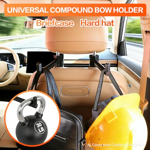 Universal Bow Holder for Trucks - 2 Set Headrest Mount