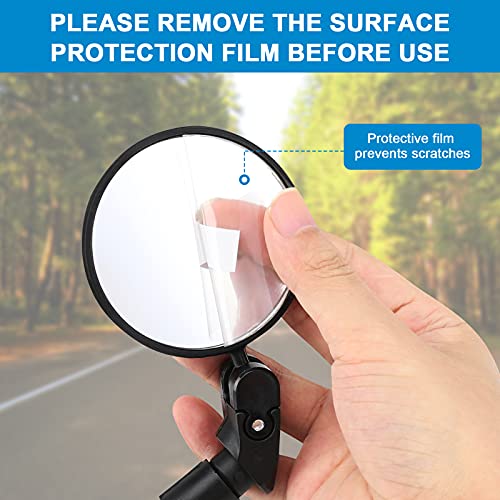 Bicycle Mirrors - 360° Adjustable Bar End Rearview Mirrors