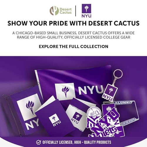 NYU Violets Acrylic Magnet Set - 3 Unique Designs