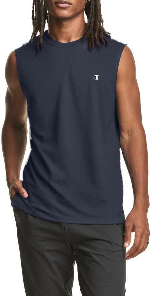 Champion Men's Sleeveless Sport Tank - Comfortable Muscle T-Shirt for Active Wear | Reg. & Big & Tall Sizes