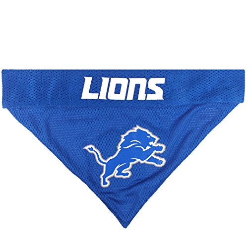NFL Dog Bandana - Detroit Lions Reversible Pet Bandana, Small/Medium