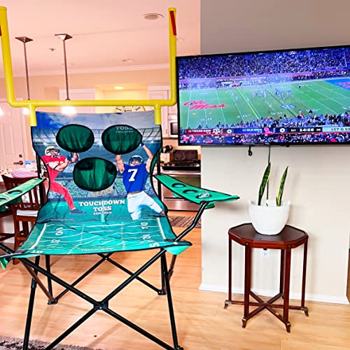XXL Giant Football Toss Game & Tailgating Chair Combo - 8’ Tall