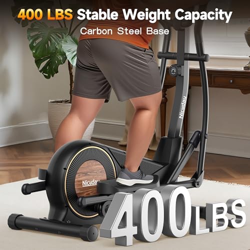 Compact Elliptical Machine with 18IN Long Stride - Home Gym