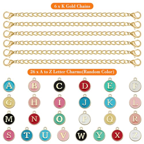Personalized Letter Charms for Stanley Cup - 6pcs A-Z Set