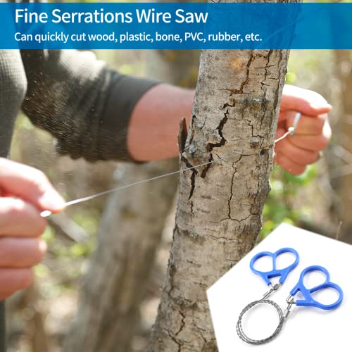 3 Pack Stainless Steel Wire Saw with Plastic Handle - 28.3"