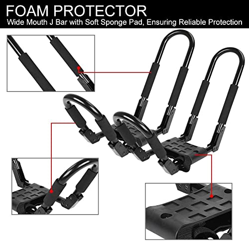 Folding Kayak Roof Carrier Rack for Cars, SUVs & Trucks