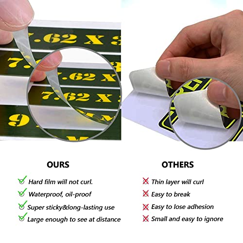 Ammo Can Stickers - 16 Pcs .22 LR Vinyl Skin Decals