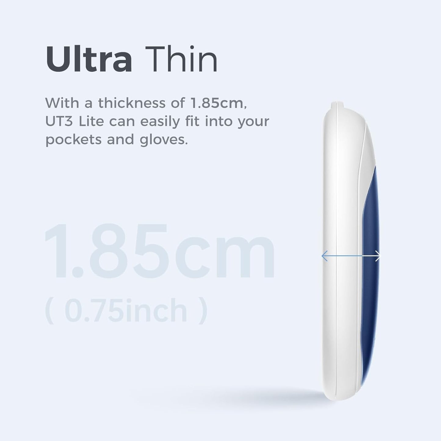 OCOOPA Magnetic Rechargeable Hand Warmers - Ultrathin Portable Electric Heaters | 2-Pack for Men & Women