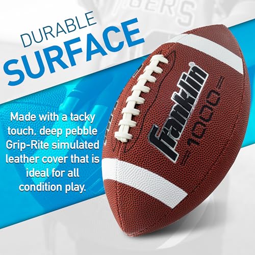 Official Size Youth Football with Extra Grip and Air Pump