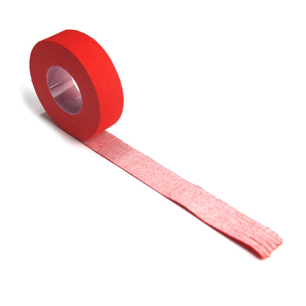 LEONARK Fencing Foil Blade Protective Tape - Red 10M (32.8ft) Durable Fabric Tape for Foil Sword Maintenance, 2cm (0.8in) Width, 7.5cm (3in) Roll Diameter - 1 Pack