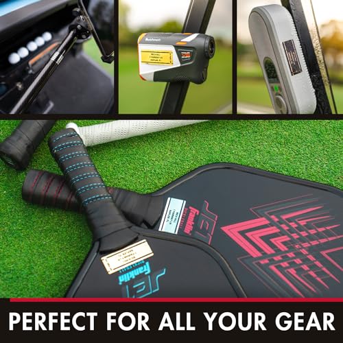 Personalized Golf Club ID Labels - Black 20-Pack, Waterproof & Customizable