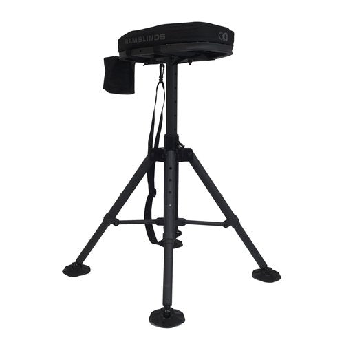 NEXCAM RAM Blinds - High Rise Hunting Stool - Powder-Coated Steel Seat, 20 x 10 x 10 in, 12 lbs, Swivel Design - RB7047