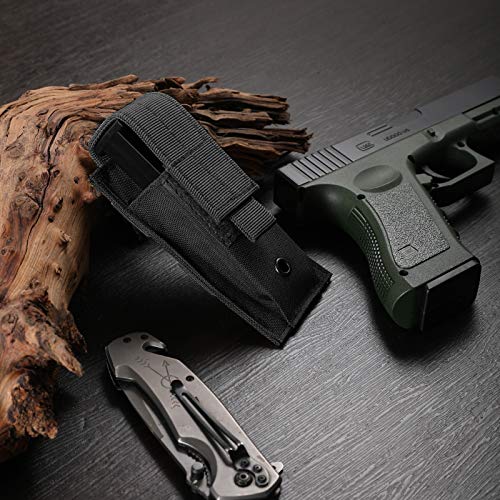 Tactical Pistol Mag Pouch - Single Open-Top - Black