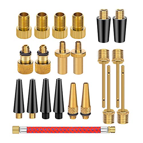 21PCS Bike Tire Pump Adapter Kit - Presta & Schrader Valves