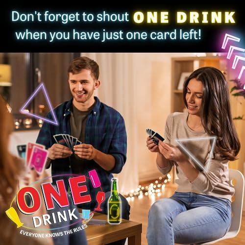 One Drink Drinking Game - Fun Adult Card Game for Parties