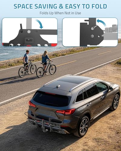 Heavy Duty 2-Bike Hitch Receiver Rack for SUVs - 200 LBS Capacity