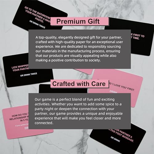 Drunk Lovers Couples Card Game - 54 Fun Games for Date Night