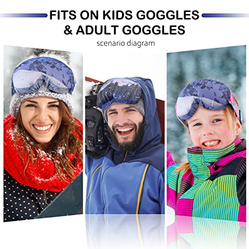 Ski Goggle Cover Sleeve - Microfiber Protection, 4 Pieces - Sunny Style