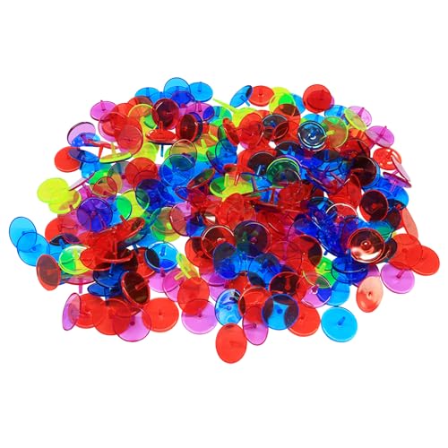 Transparent Golf Ball Markers - 50 Pcs Colorful Plastic Set