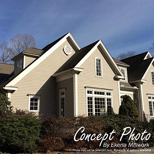 Ekena Millwork 28"W x 28"H x 1 1/8"P, Round Gable Vent Louver, Functional