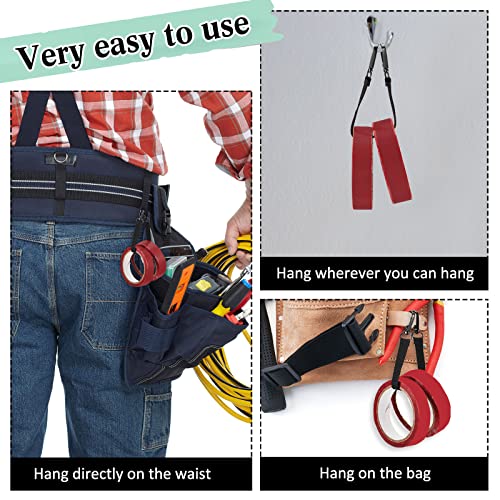 4 Pack Electrical Tape Holder Straps with Metal Buckles