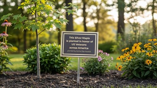 Personalized Memorial Plaque with Stake, 8x10 - Custom Engraved Aluminum