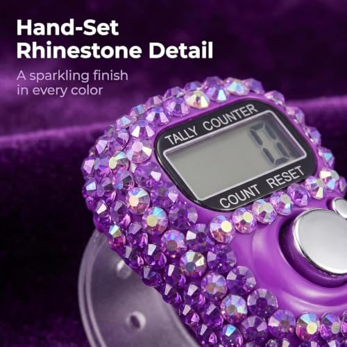 Digital Tally Counter with LCD Display - Silver Mini Clicker