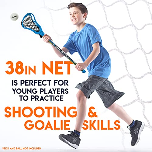 Youth Lacrosse Goal - 38" Quick Assembly with Durable Net