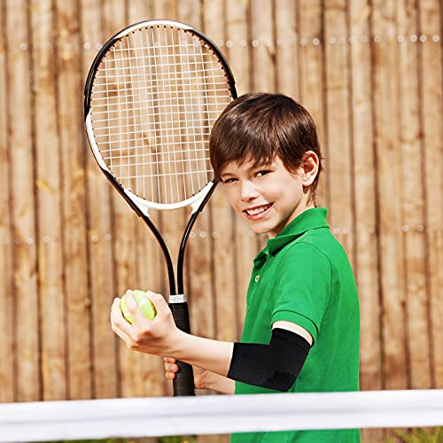 Kids Elbow Compression Sleeves - 2 Pairs, Medium for Sports
