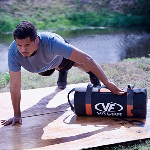 30 lb Pre-Filled Sandbag for Weight Training with 5 Grip Handles