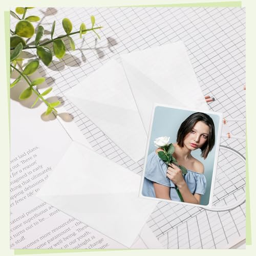 Kpop Photocard Sleeves Holder - 400 Pcs, 58x89mm, Transparent Style