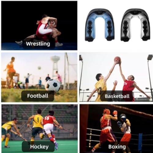 Football Mouth Guard, 2pcs Guard Sports Youth Mouthpiece Boxing