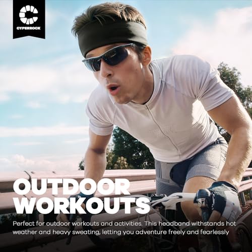 Moisture-Wicking Headbands - 5 Pack Non-Slip Workout Gear