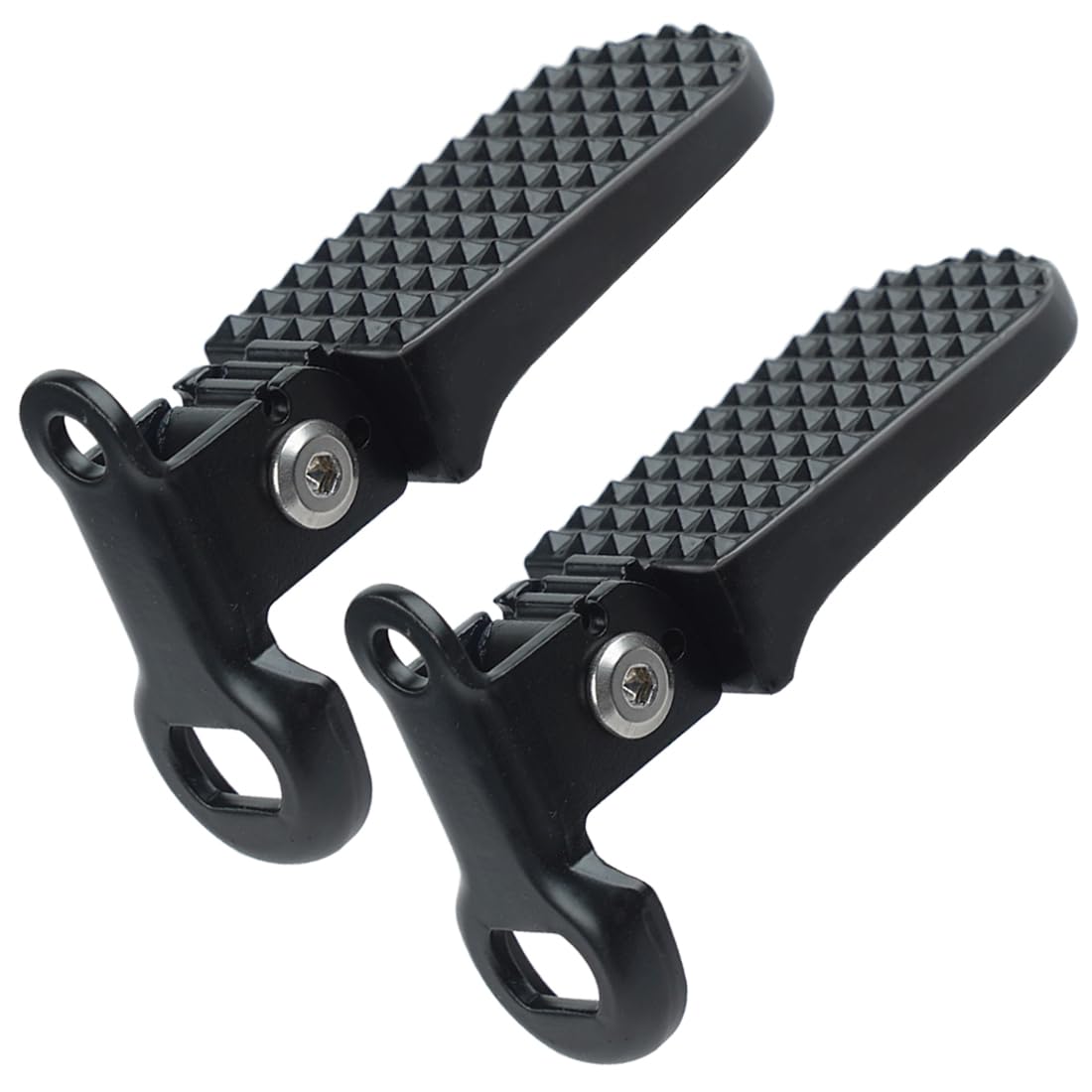 1 Pair Bike Rear Pedals,Aluminium Alloy Bike Pegs, Mini Folding Bicycle Foot Pegs,Rear Seat Footrest Pedals for Mountain Bike E-Bike