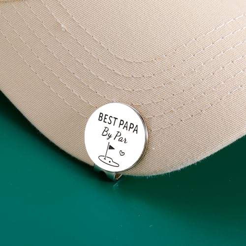 Magnetic Golf Ball Marker Hat Clip - Best Papa by Par