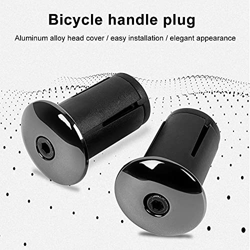 Aluminum Alloy Bike Handlebar End Caps - 2 Pack